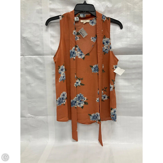 Top Sleeveless By Cmf In Orange, Size: S