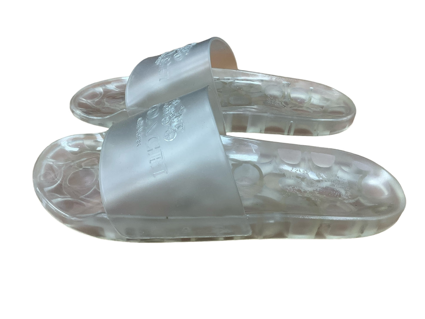 Clear Shoes Designer Coach, Size 9