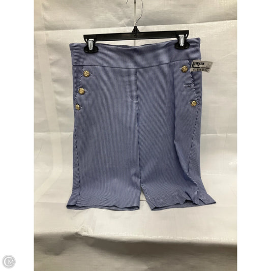 Shorts By Liz Claiborne In Striped Pattern, Size: M