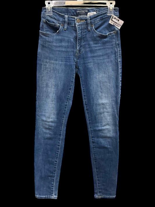 Jeans Skinny By Lucky Brand In Blue Denim, Size: 2