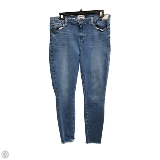 Jeans Skinny By Paige In Blue Denim, Size: 16