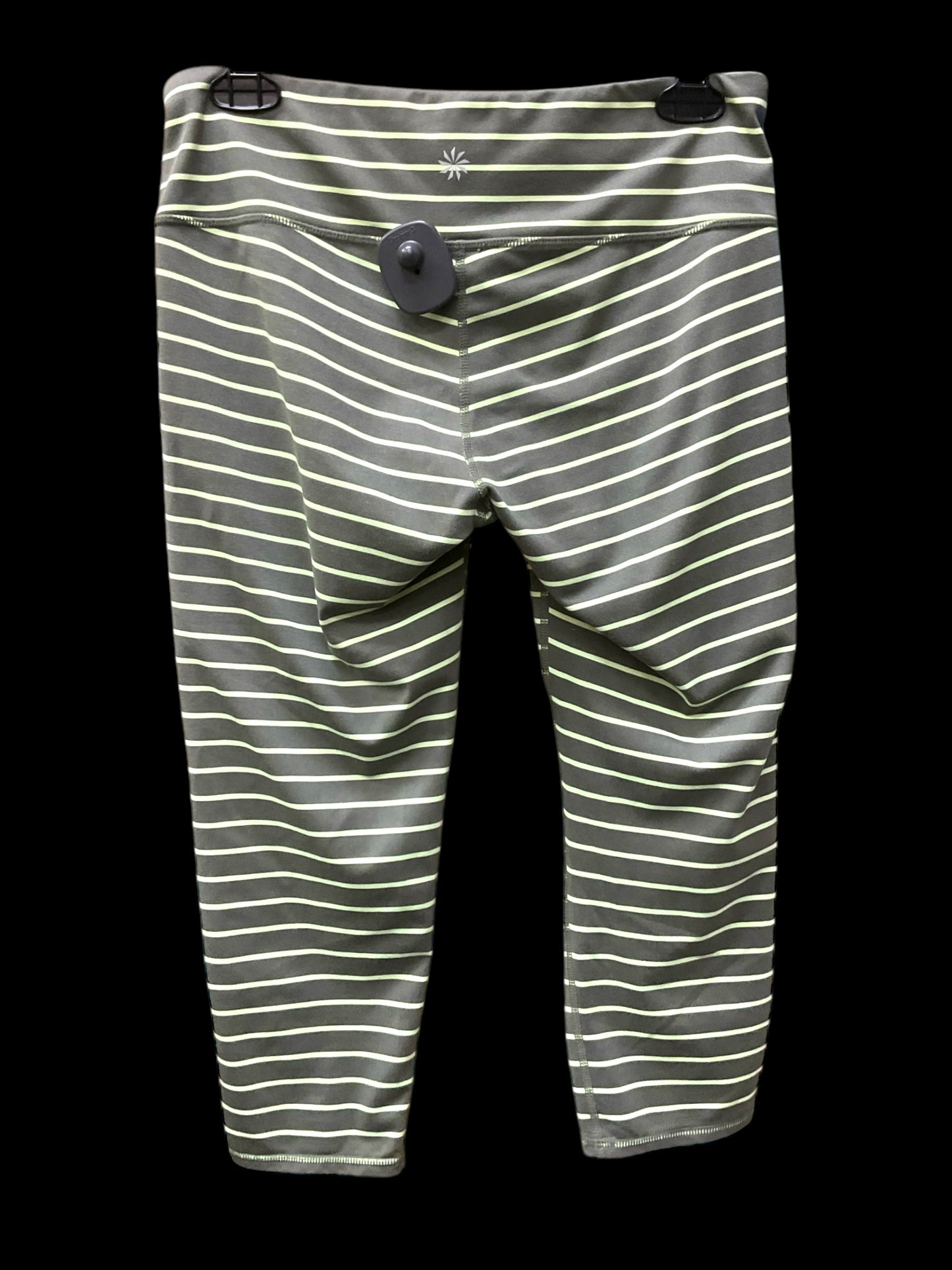 Athletic Leggings Capris By Athleta In Striped Pattern, Size: M