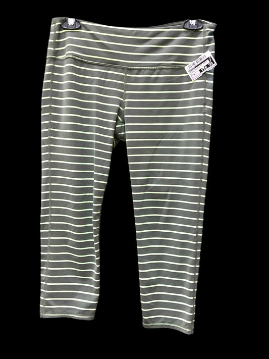 Athletic Leggings Capris By Athleta In Striped Pattern, Size: M