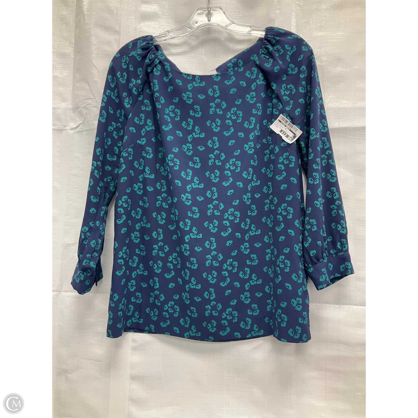 Top Long Sleeve By Clothes Mentor In Blue & Green, Size: Xs