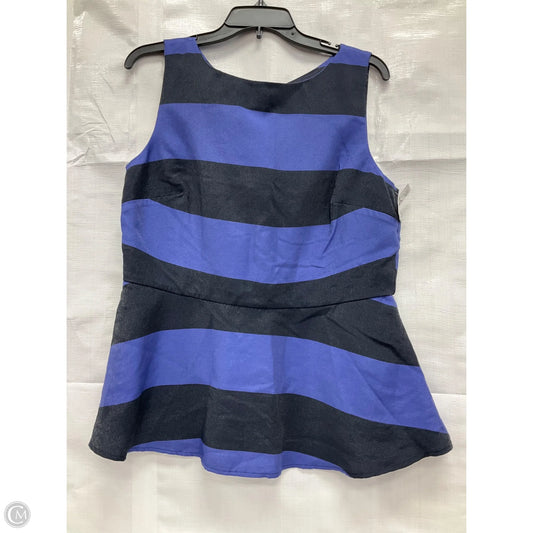 Top Sleeveless By Banana Republic In Striped Pattern, Size: L