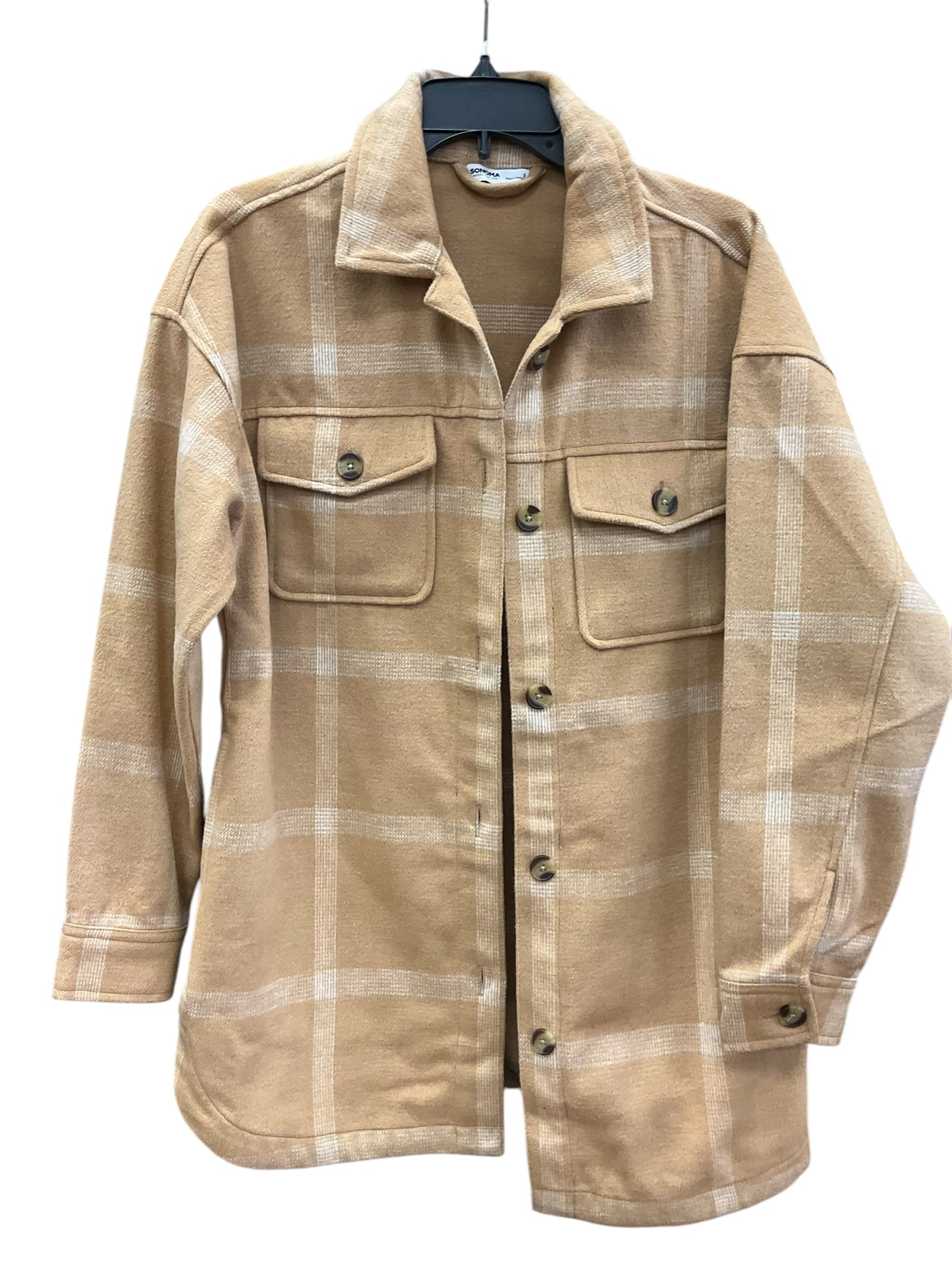 Jacket Utility By Sonoma In Plaid Pattern, Size: S