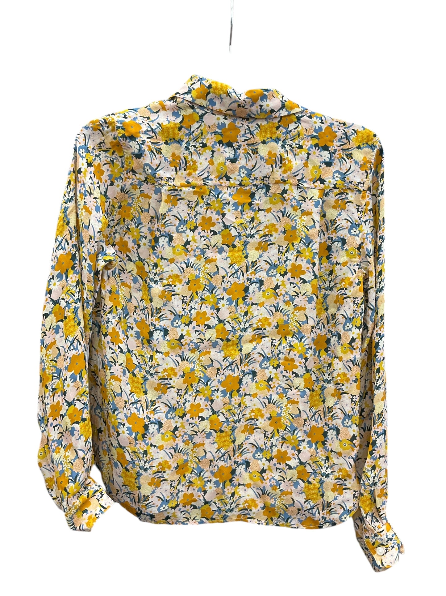 Blouse Long Sleeve By Birds Of Paradis By Trovata In Floral Print, Size: Xs