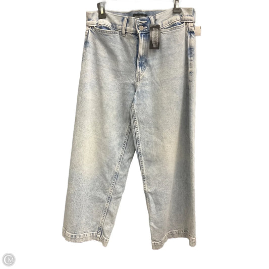Jeans Cropped By Banana Republic In Blue Denim, Size: 6