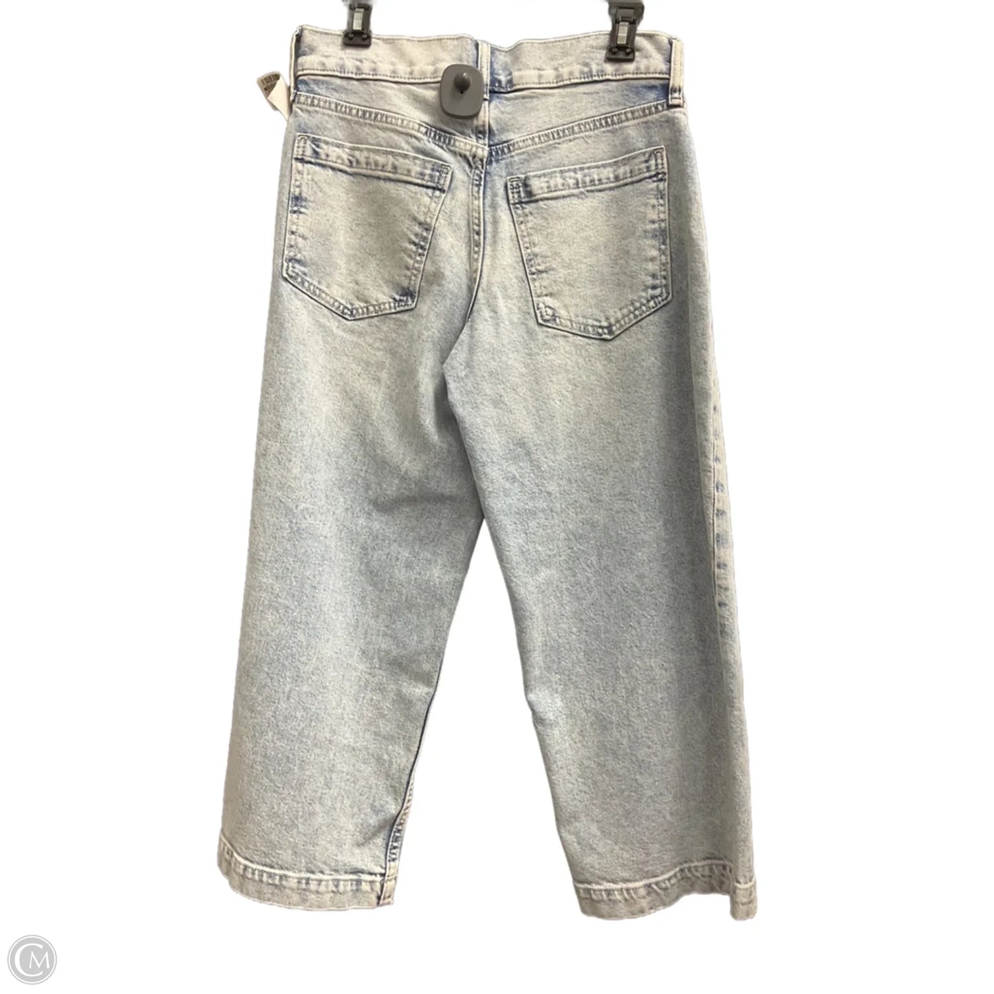Jeans Cropped By Banana Republic In Blue Denim, Size: 6