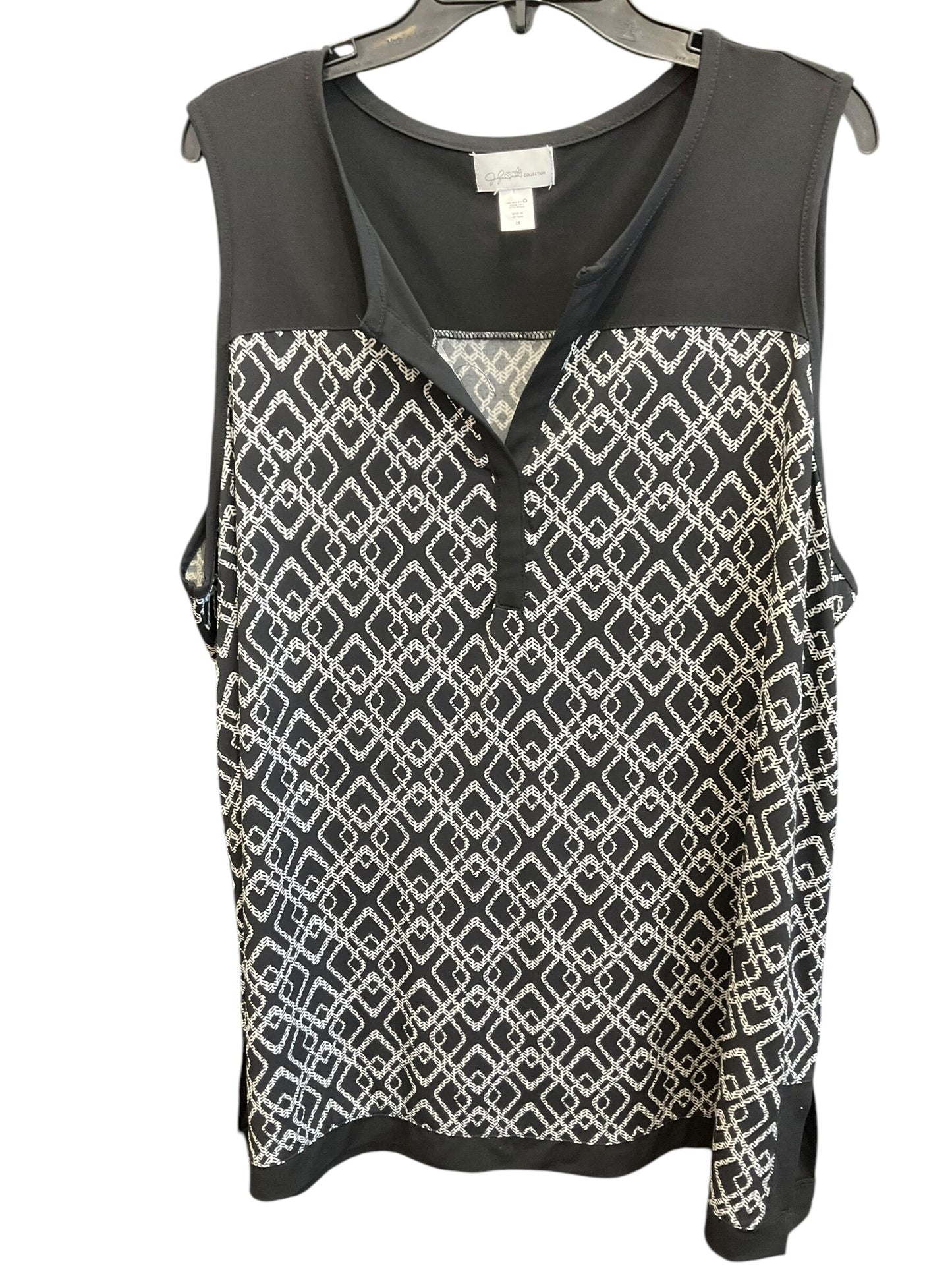 Top Sleeveless By Jaclyn Smith  Size: 2x