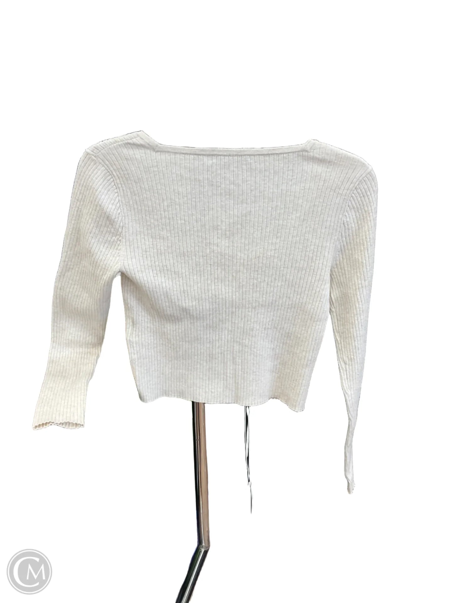 Top Long Sleeve By Madewell In Cream, Size: M