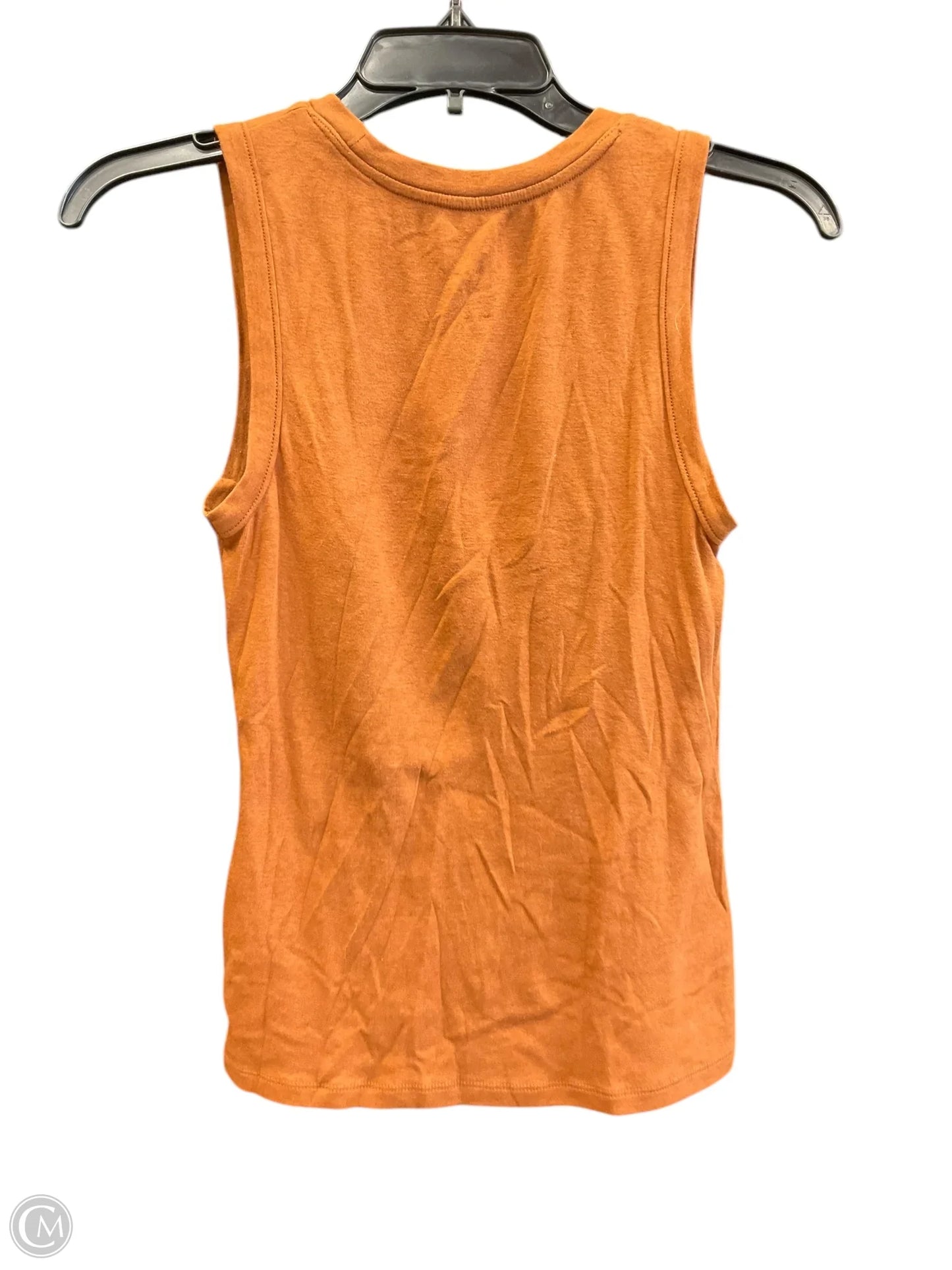 Top Sleeveless Basic By A New Day In Orange, Size: M