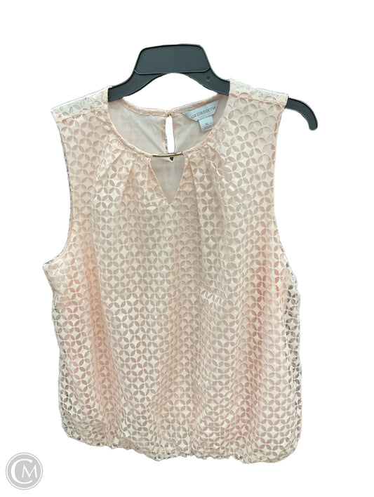 Top Sleeveless By Liz Claiborne In Pink, Size: Xl