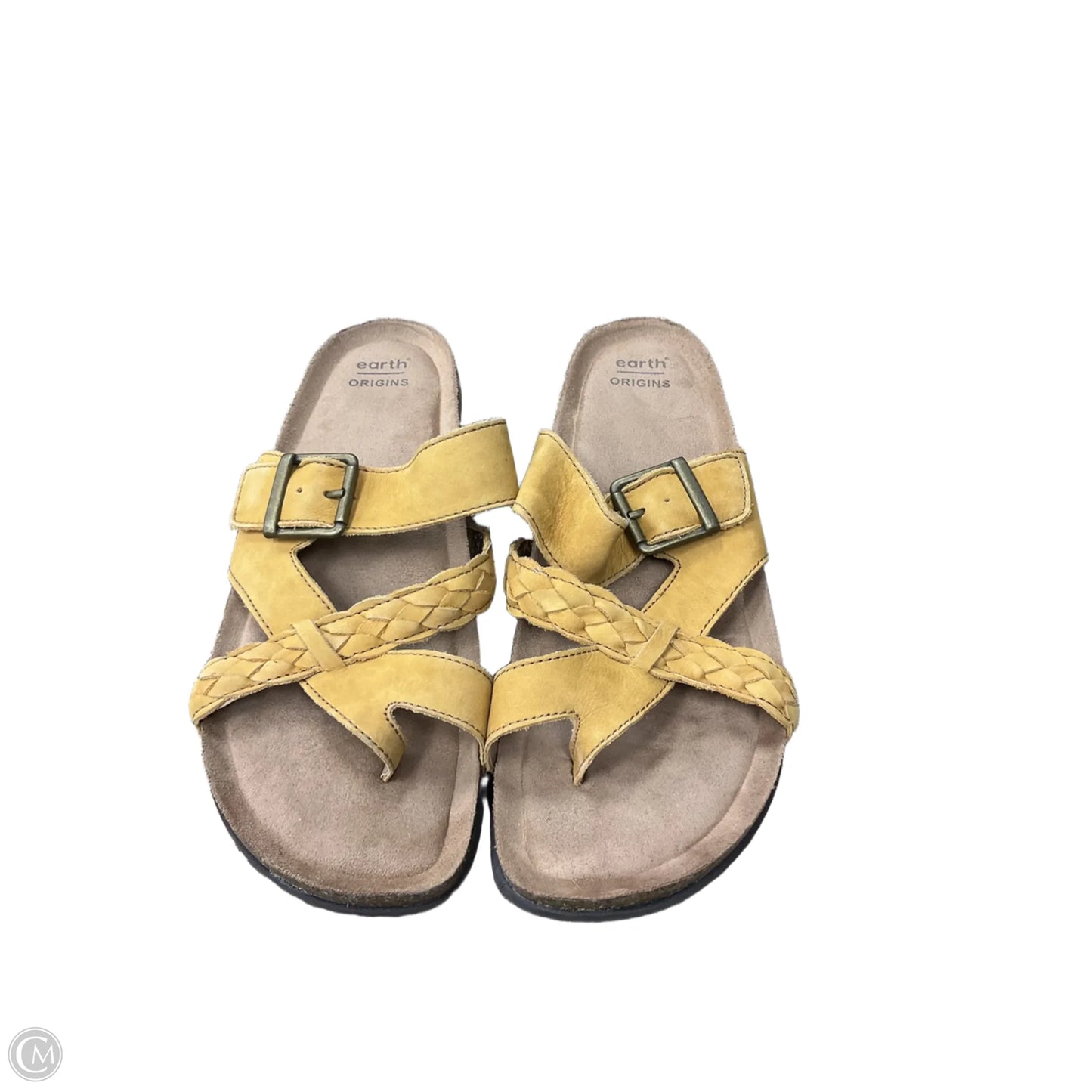 Sandals Flats By Earth Origins In Yellow, Size: 9.5