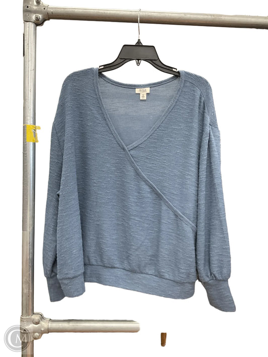 Top Long Sleeve By Ana In Blue, Size: 1x