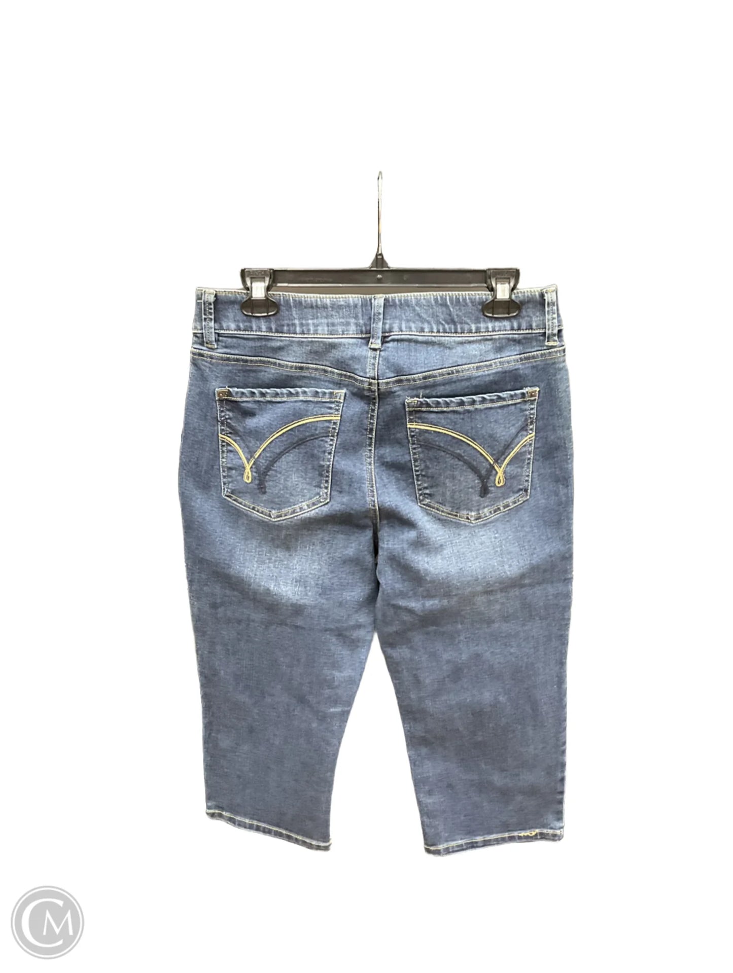 Capris By Clothes Mentor In Blue Denim, Size: 10