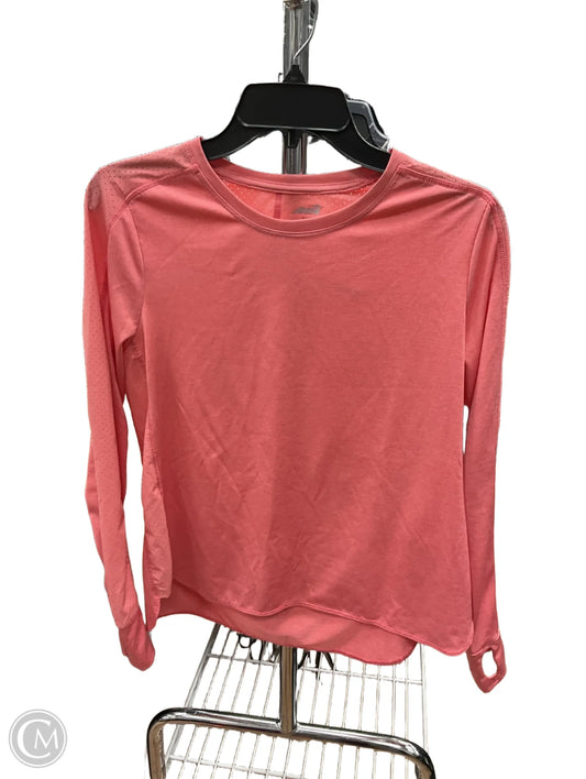 Athletic Top Long Sleeve Crewneck By Avia In Coral, Size: M