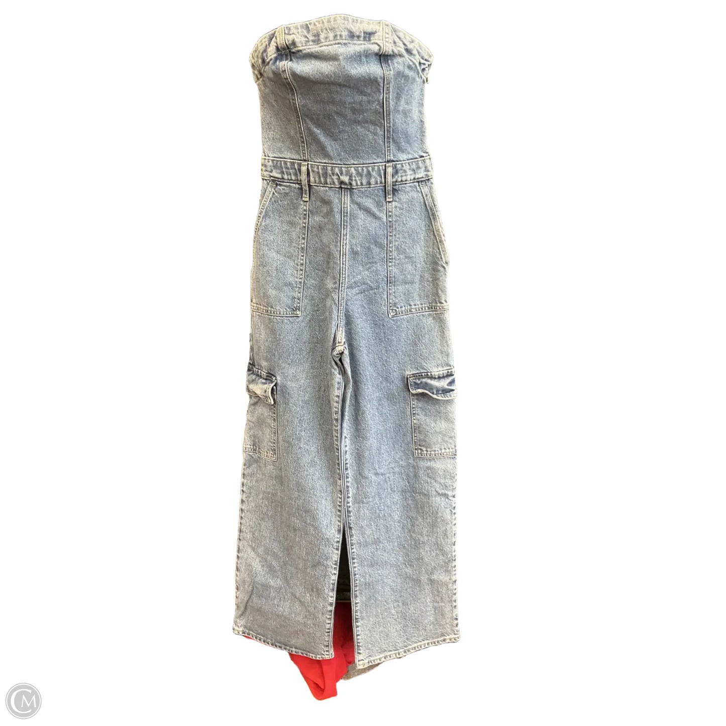 Jumpsuit By Express In Blue Denim, Size: Xs