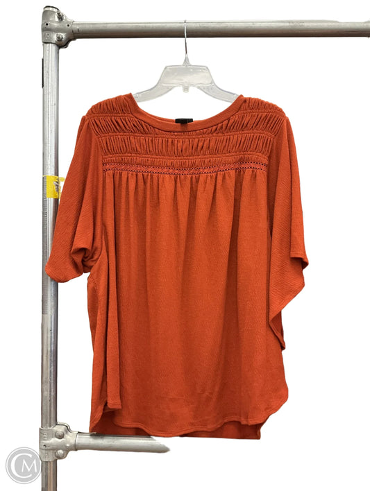 Top Short Sleeve By Torrid In Orange, Size: 2x