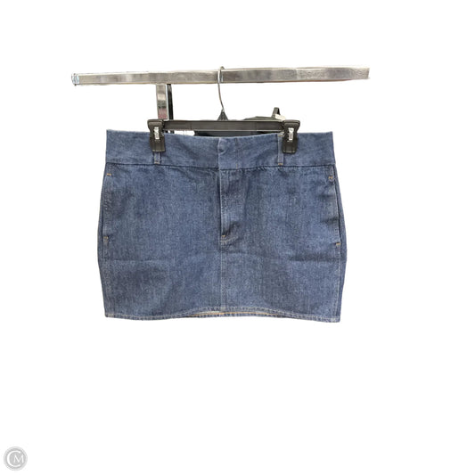 Skirt Mini & Short By Express In Blue Denim, Size: Xl