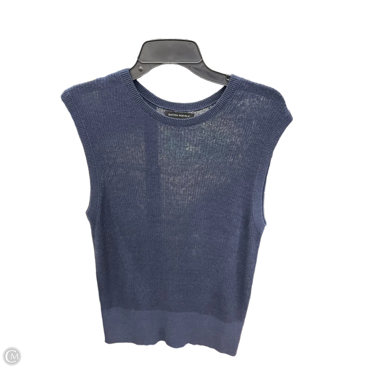 Top Sleeveless By Banana Republic In Blue, Size: M