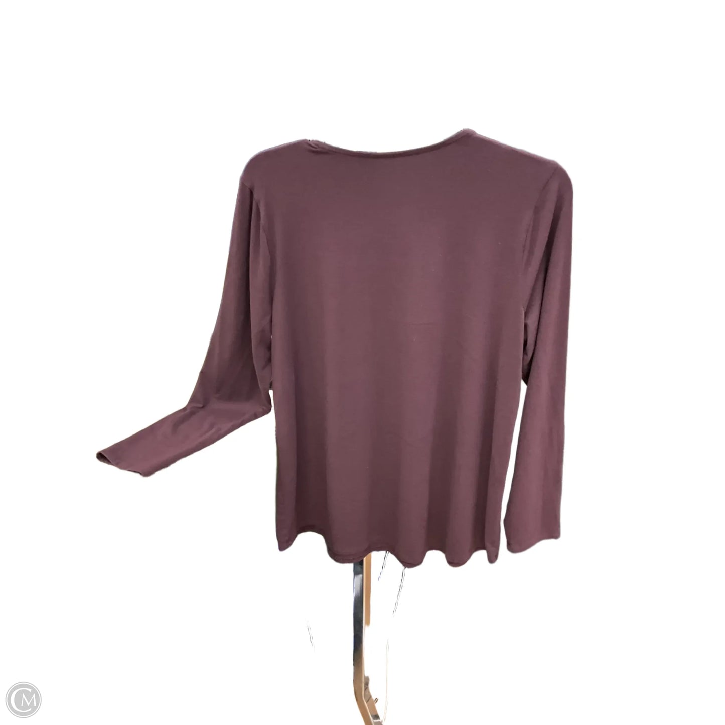 Top Long Sleeve Basic By Pure Jill In Maroon, Size: Mp