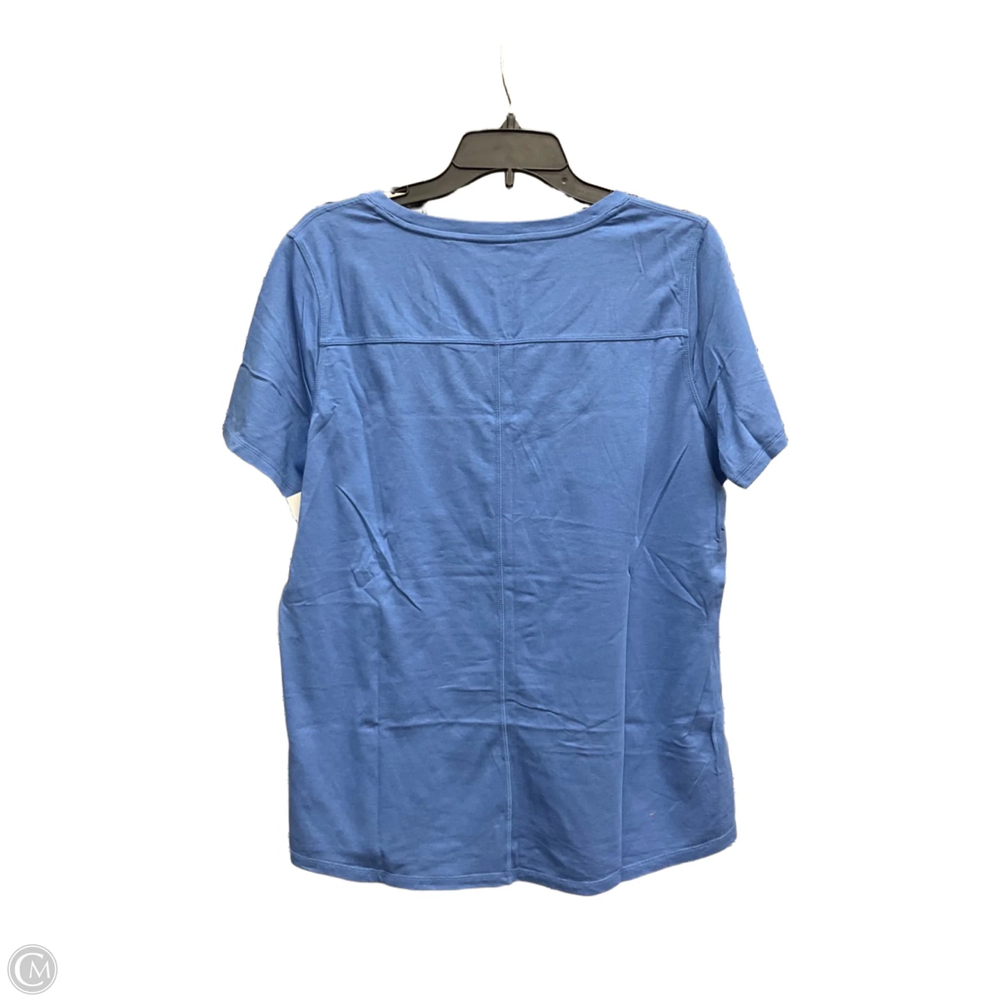 Top Short Sleeve Basic By Talbots In Blue, Size: 1x