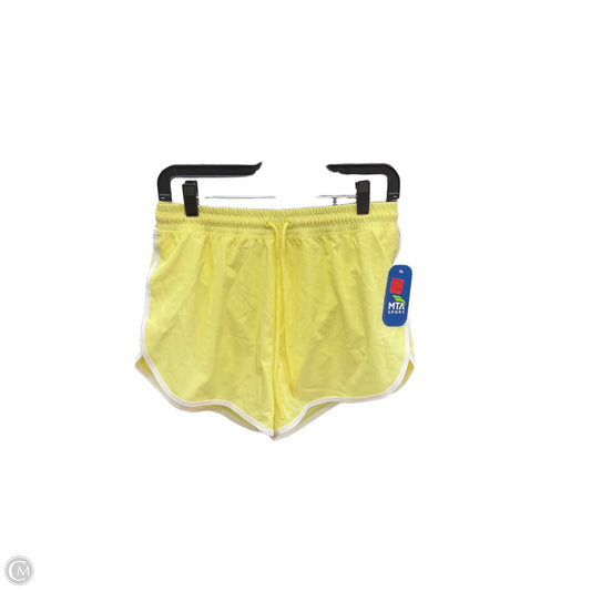 Athletic Shorts By Mta Pro In Yellow, Size: S