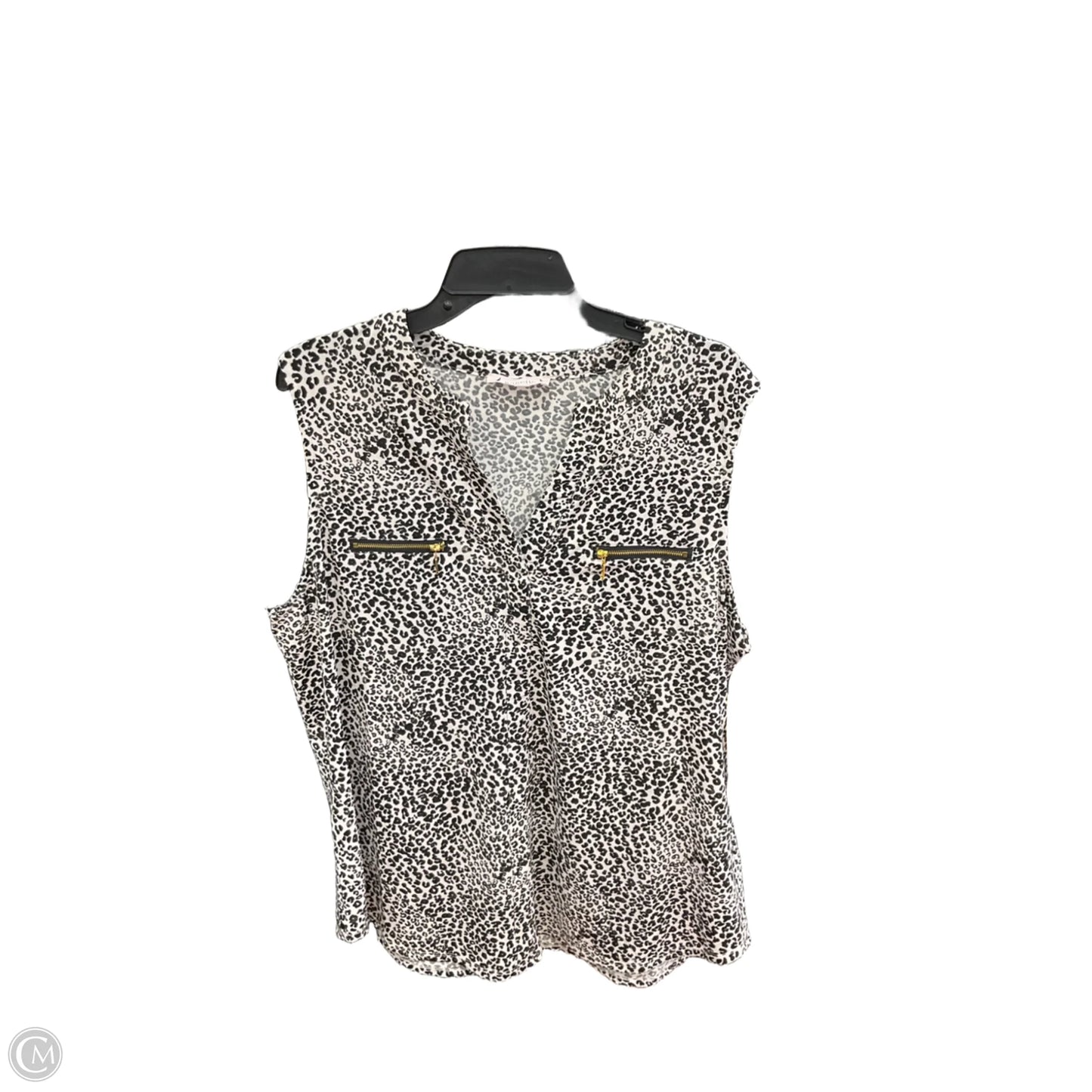 Top Sleeveless By Nanette By Nanette Lepore In Leopard Print, Size: Xl