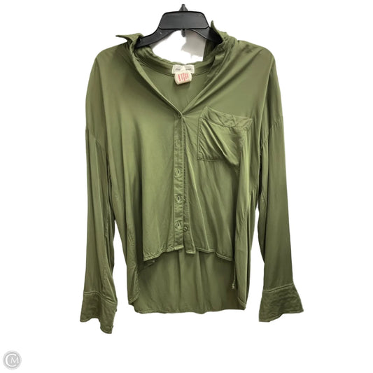 Blouse Long Sleeve By Cloth & Stone In Green, Size: M