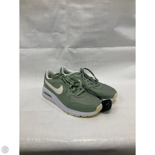 Shoes Sneakers By Nike In Green & White, Size: 7