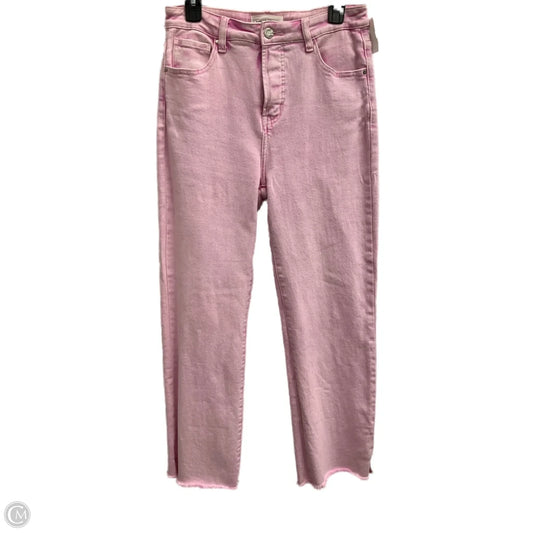 Jeans Wide Leg By Risen In Pink, Size: 8