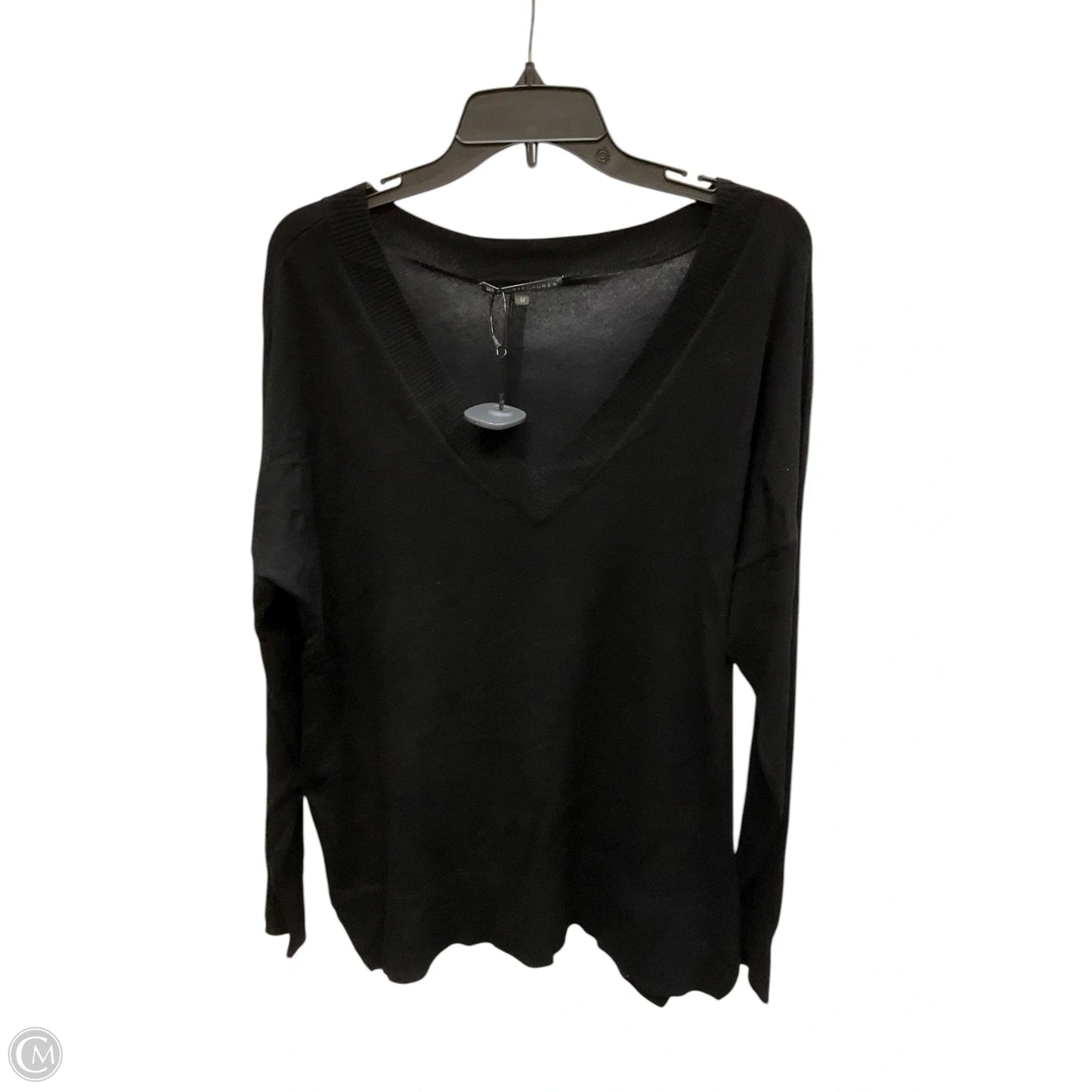 Top Long Sleeve By Elliott Lauren In Black, Size: M