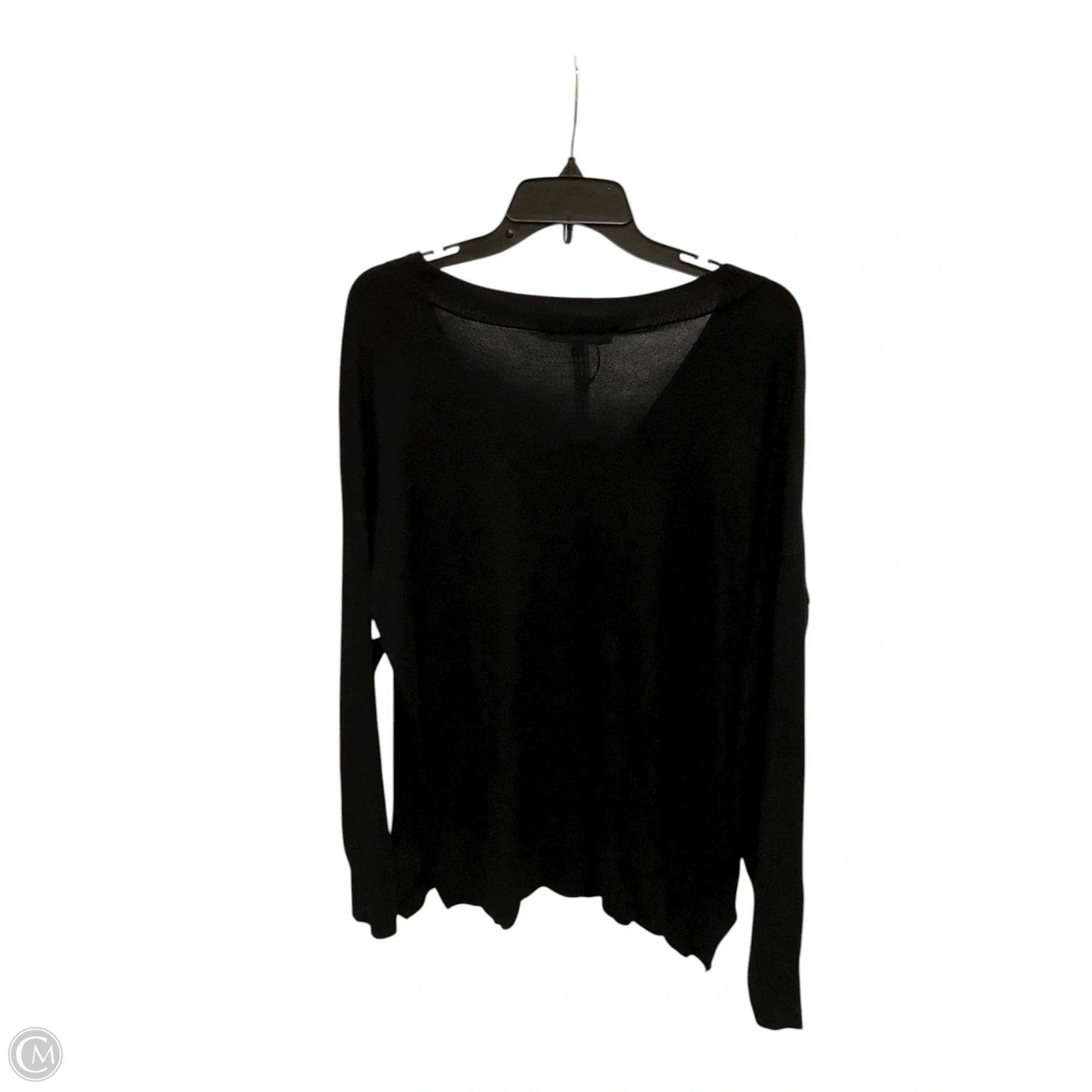 Top Long Sleeve By Elliott Lauren In Black, Size: M
