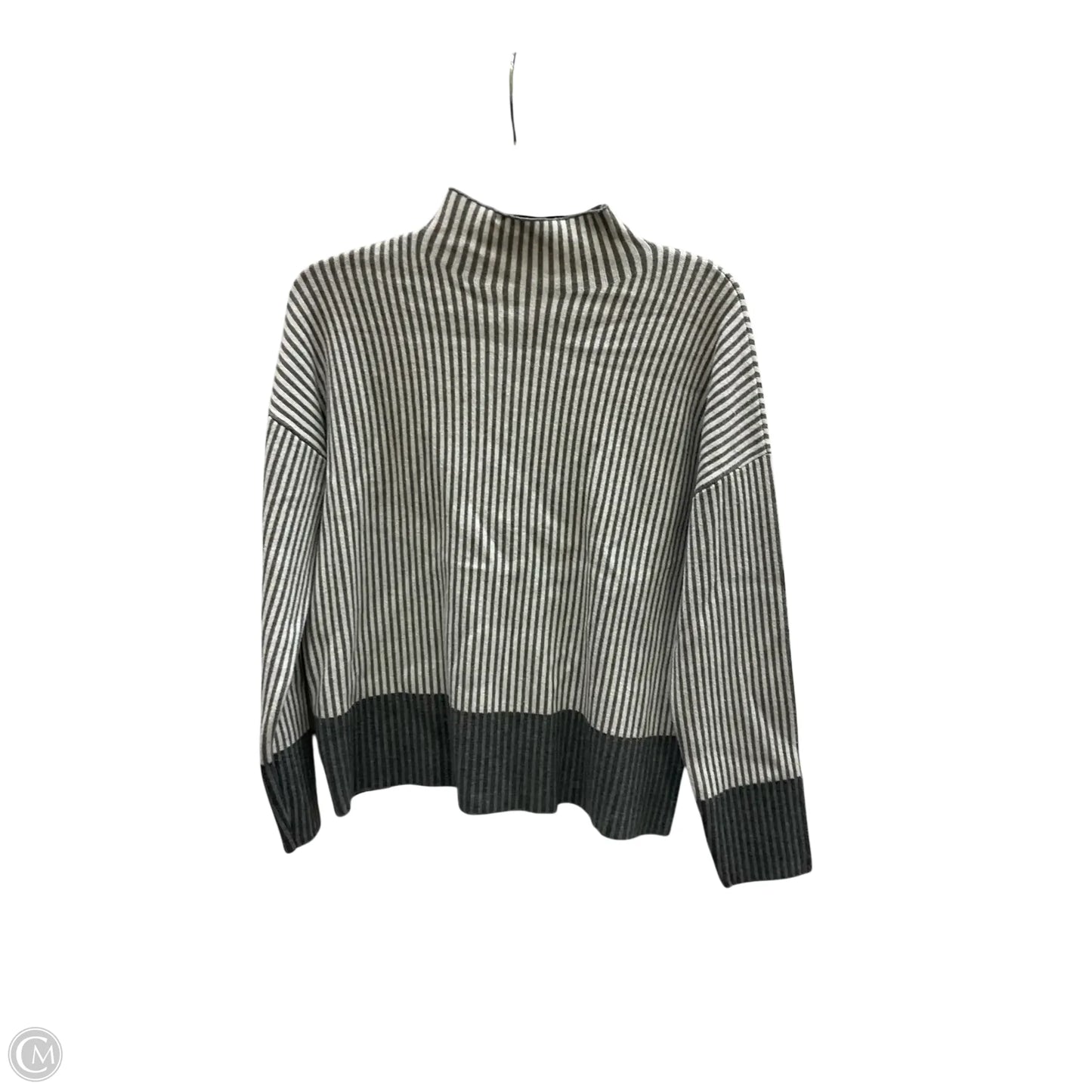 Sweater By Rachel Zoe In Grey & White, Size: L