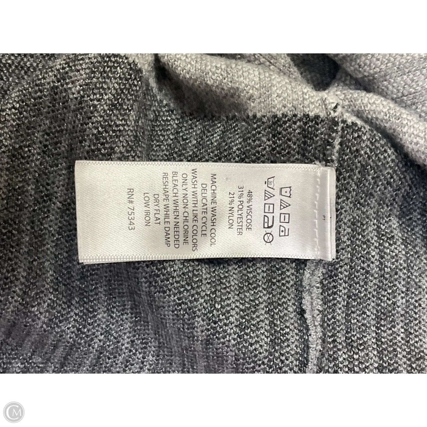 Sweater By Rachel Zoe In Grey & White, Size: L