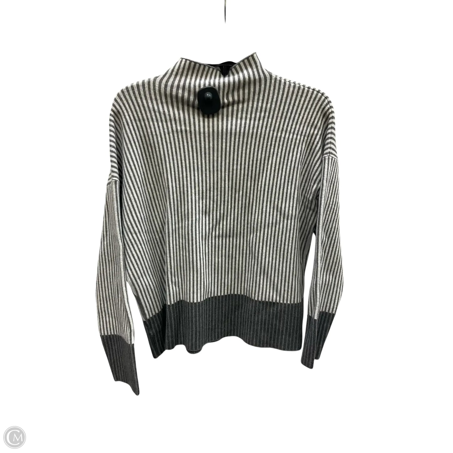 Sweater By Rachel Zoe In Grey & White, Size: L