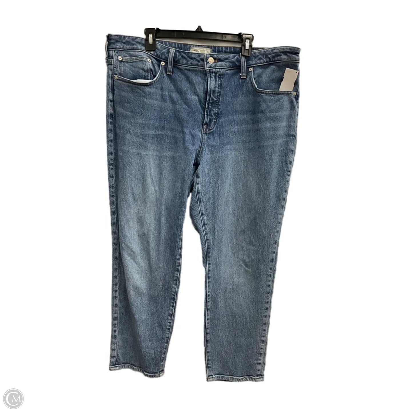 Jeans Straight By Madewell In Blue Denim, Size: 18