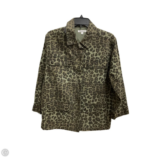 Jacket Utility By Good American In Leopard Print, Size: S