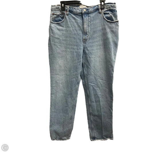 Jeans Straight By Abercrombie And Fitch In Blue Denim, Size: 16