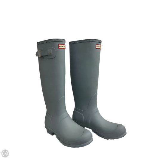 Boots Rain By Hunter In Blue, Size: 9