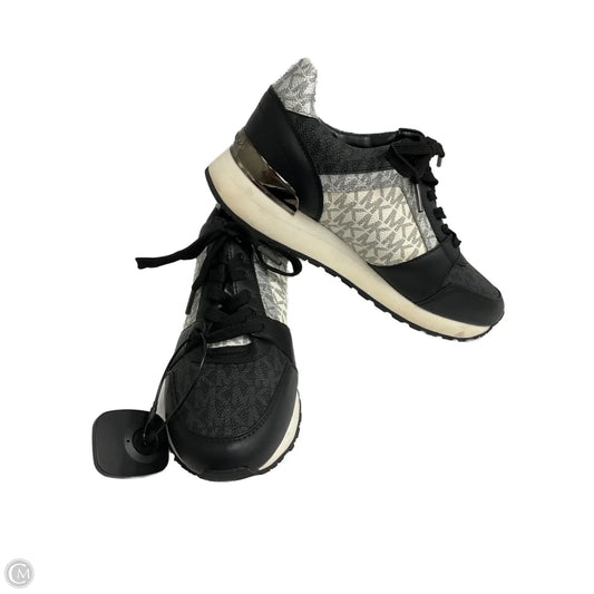 Shoes Sneakers By Michael By Michael Kors In Black & White, Size: 8