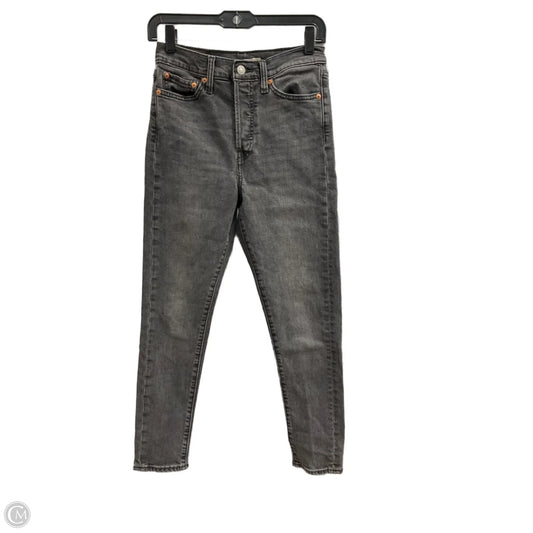Jeans Skinny By Levis In Black Denim, Size: 4