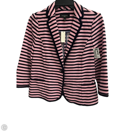 Blazer By Talbots In Striped Pattern, Size: Mp