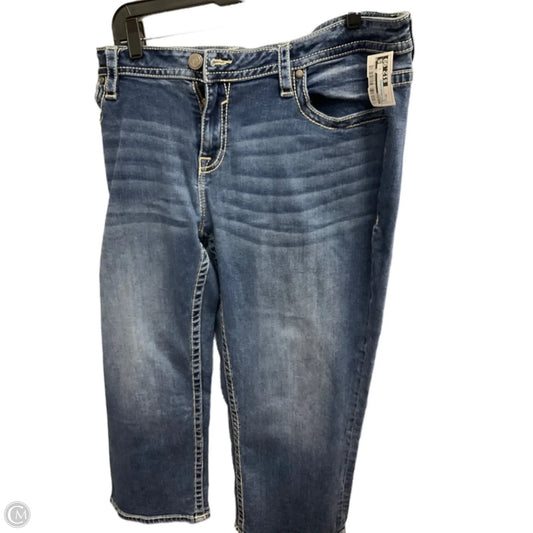 Capris By Vigoss In Blue Denim, Size: 20