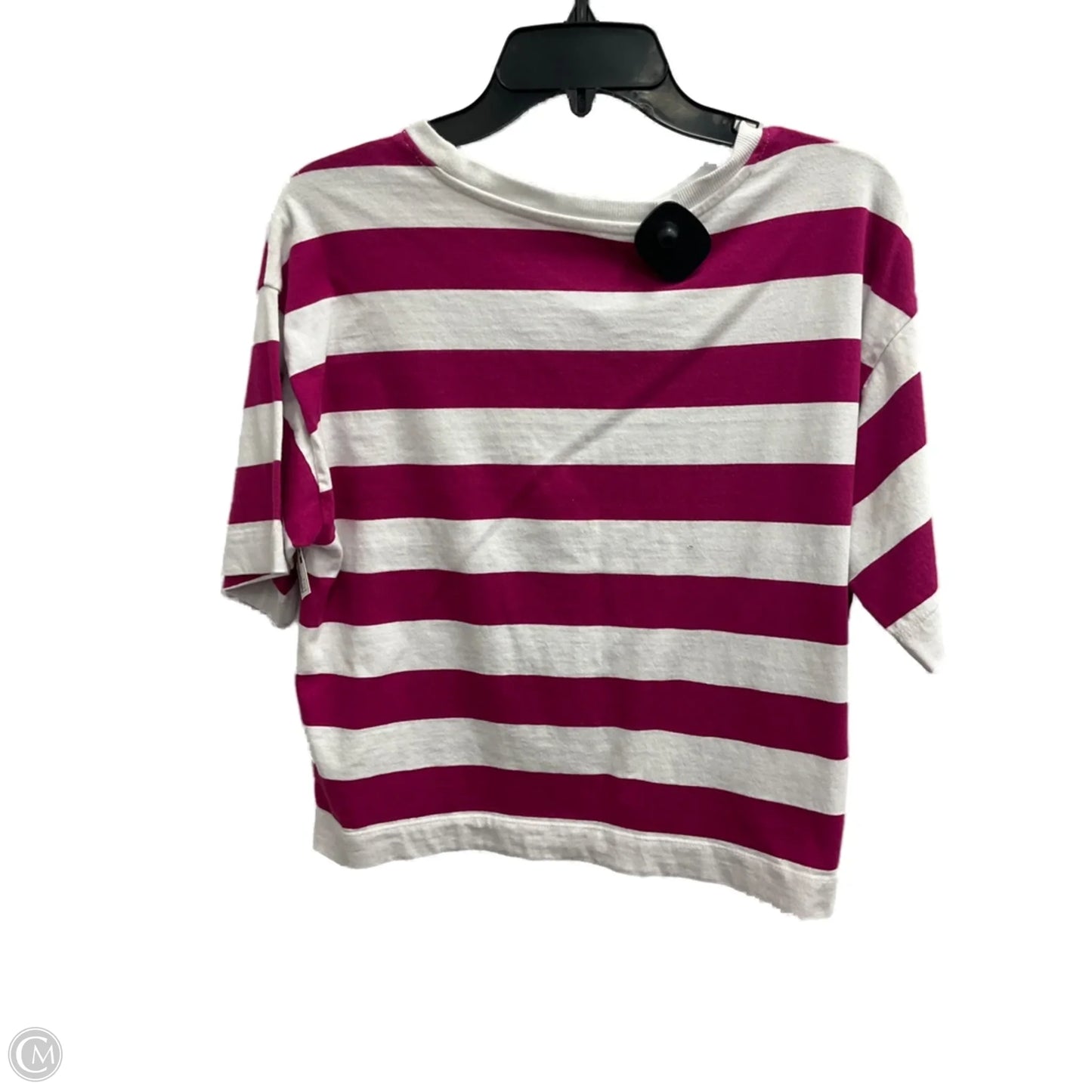 Top Short Sleeve By Loft In Striped Pattern, Size: S