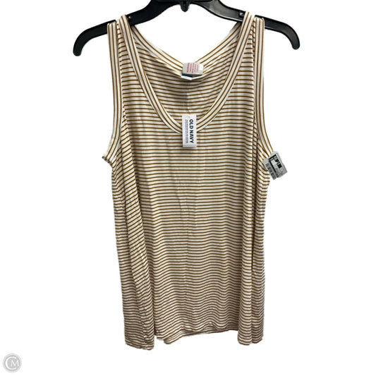 Top Sleeveless By Old Navy In Striped Pattern, Size: M