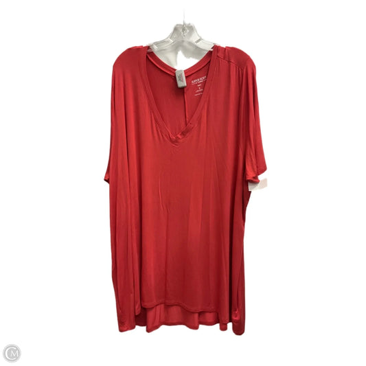 Top Short Sleeve Basic By Torrid In Coral, Size: 5