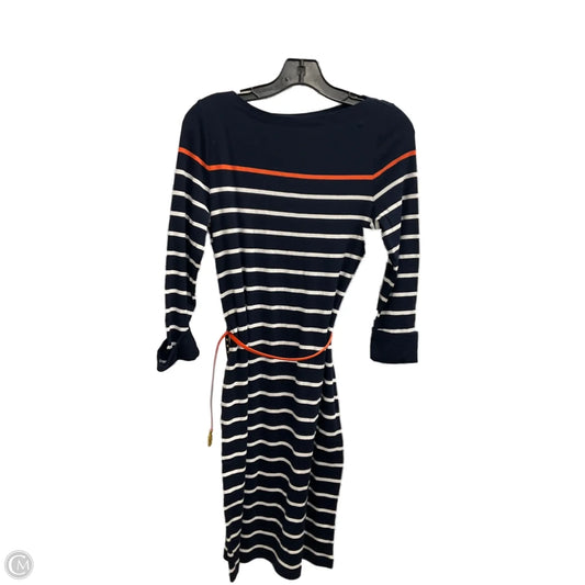 Dress Casual Midi By Lauren By Ralph Lauren In Striped Pattern, Size: M