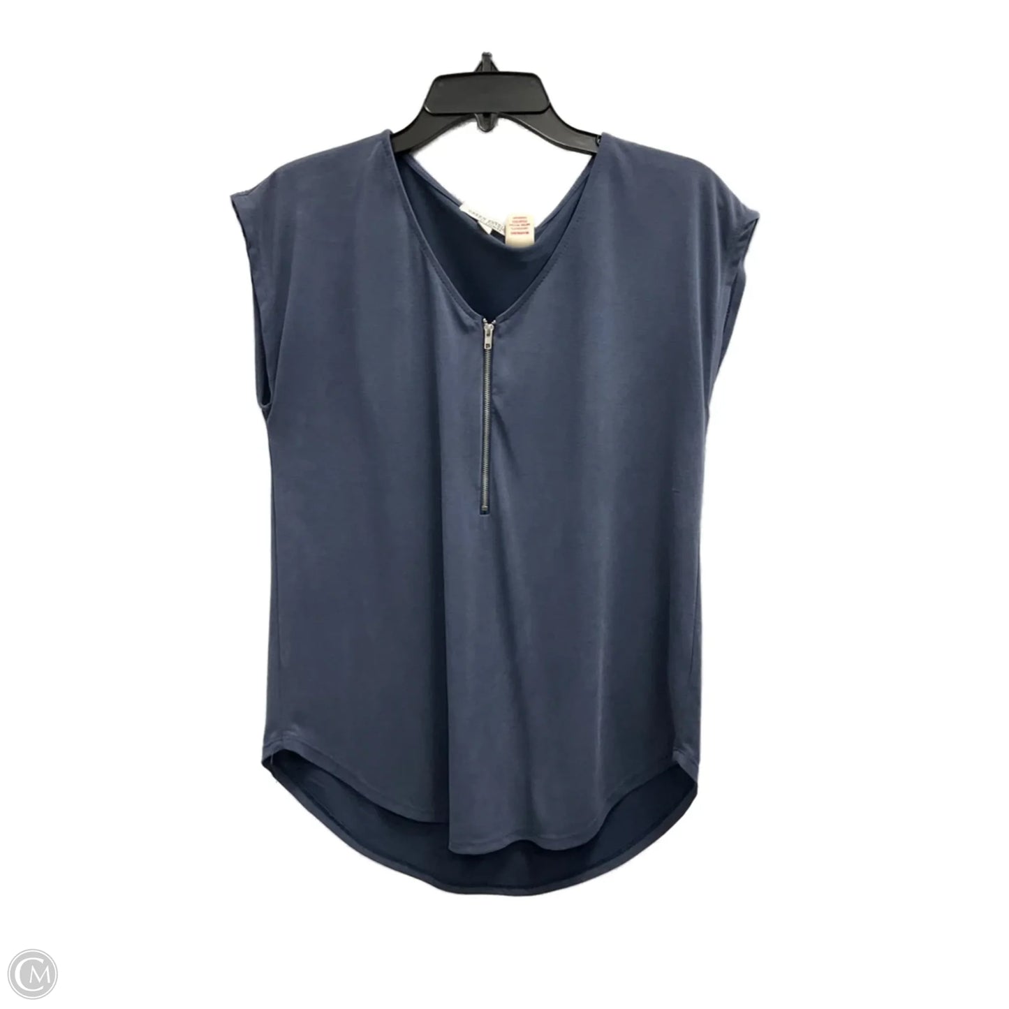 Top Short Sleeve By Green Envelope In Blue, Size: S